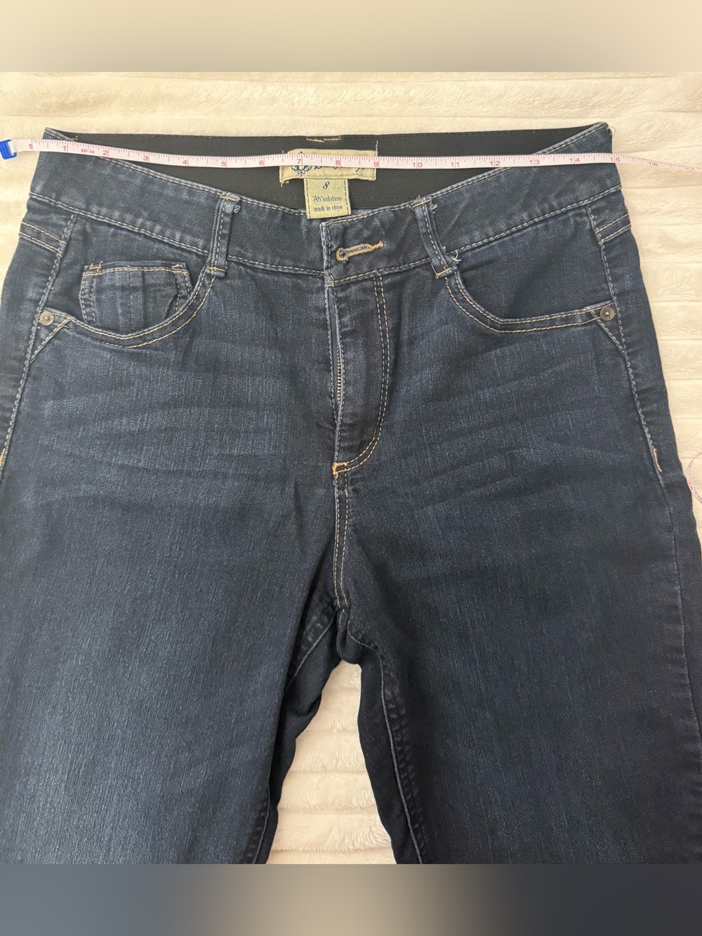 “NWOT” Democracy Dark Indigo Flare Jeans - Picture 4 of 8